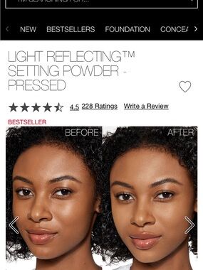Light Reflecting Setting Powder - Pressed (Light/Medium) in Mesa
